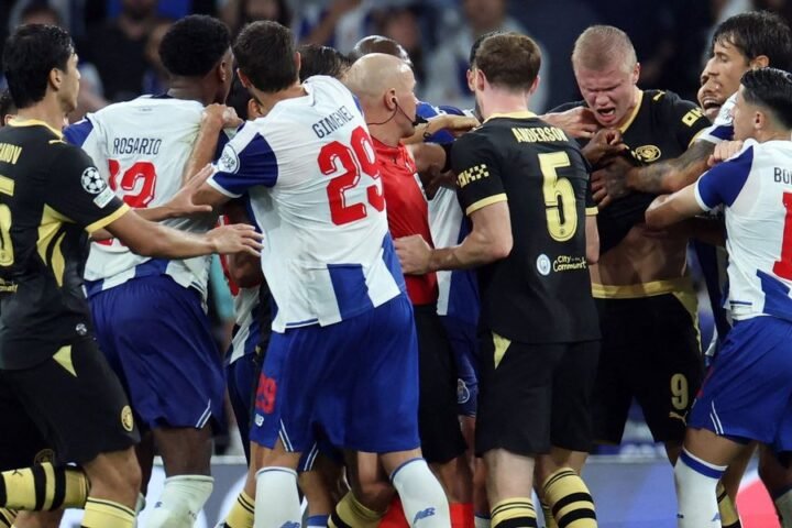 Haaland claims Porto player grabbed him during City’s Champions League victory