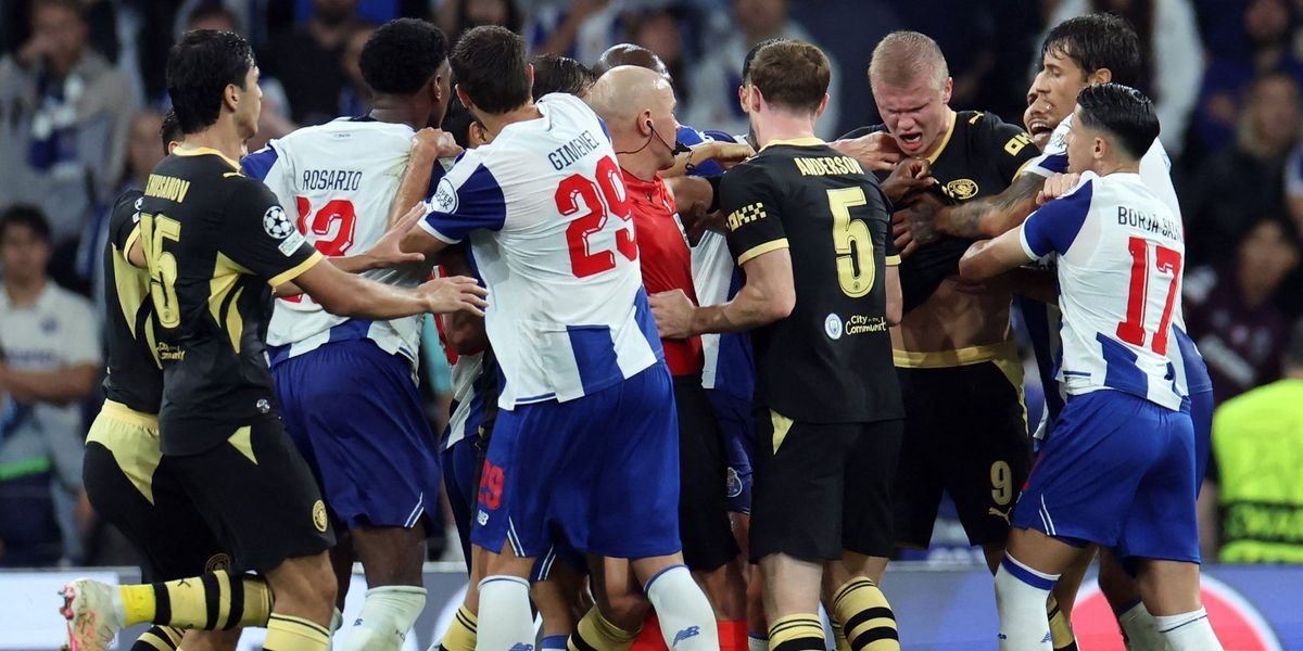 Haaland claims Porto player grabbed him during City’s Champions League victory