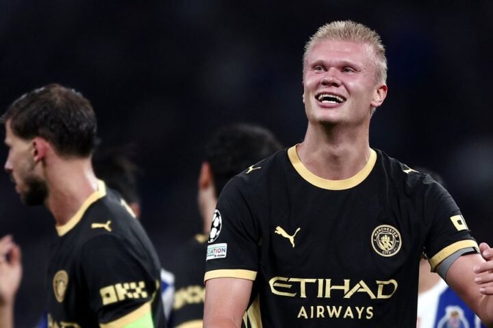 Haaland scores twice to lead Manchester City past Porto in Champions League opener
