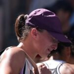 Iga Swiatek exits US Open in tears following shocking defeat to Zheng Qinwen