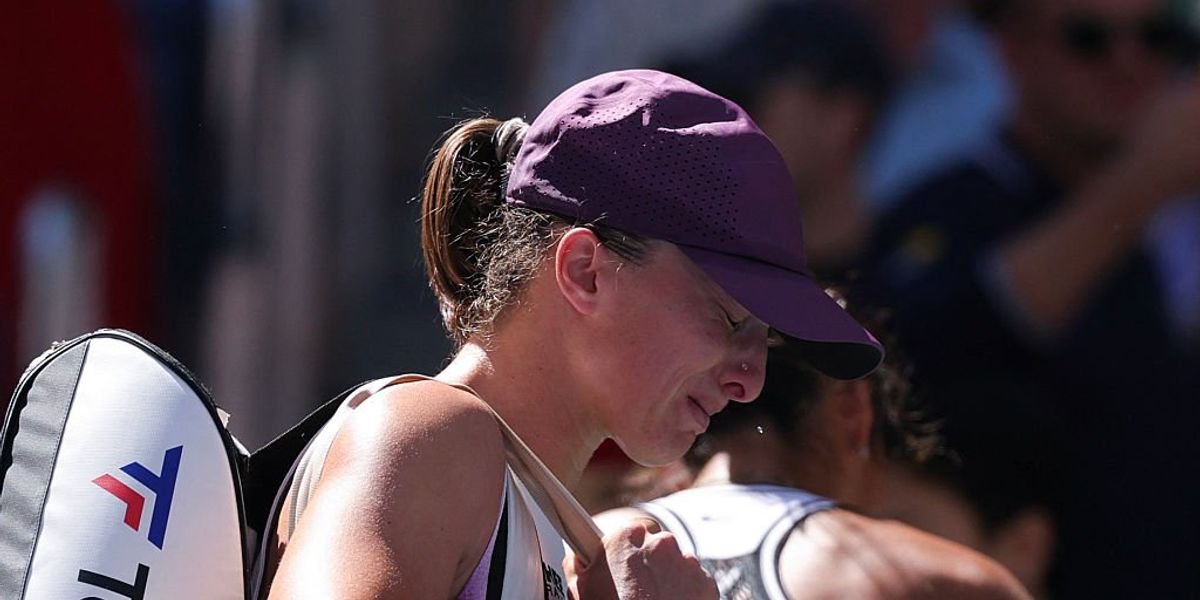 Iga Swiatek exits US Open in tears following shocking defeat to Zheng Qinwen