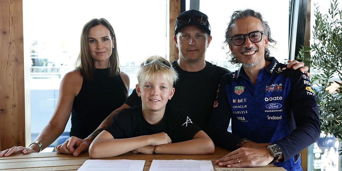 Kimi Raikkonen's son joins Red Bull's driver development programme at age 11