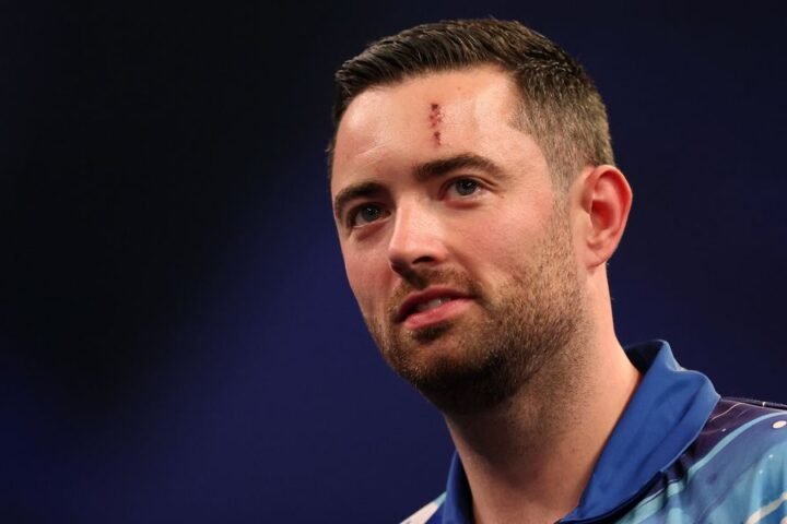 Luke Humphries attributes forehead scar to ITV's makeup after World Grand Prix win