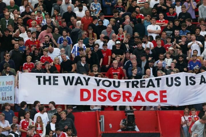 Manchester United supporters protest club's handling of ticketing amid ownership frustrations