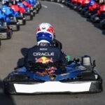 Max Verstappen overtakes 100 drivers in 14 laps during Silverstone go-kart challenge