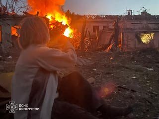 Nato scrambles jets as Russia's attacks on Kyiv leave nine dead and many injured