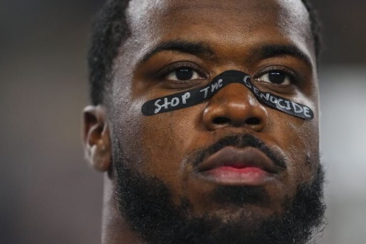 NFL's Azeez Al-Shaair fined again for pro-Palestine message during game