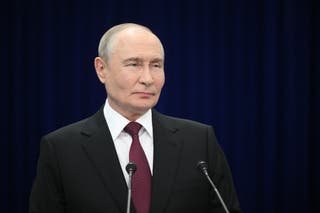 Putin claims potential strikes on UK military sites are a 'military secret'