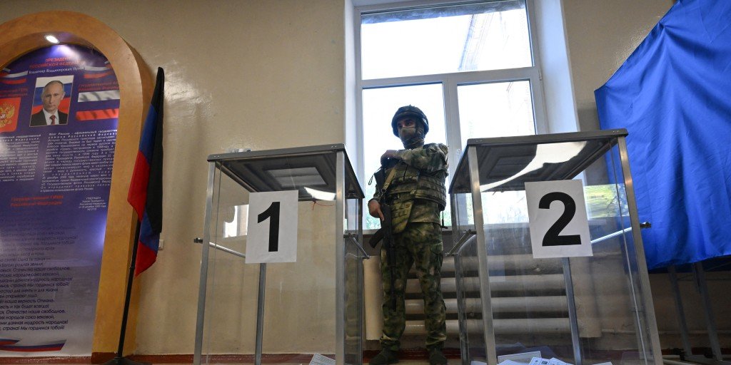 Russia conducts parliamentary elections in illegally annexed Ukrainian regions amid international condemnation