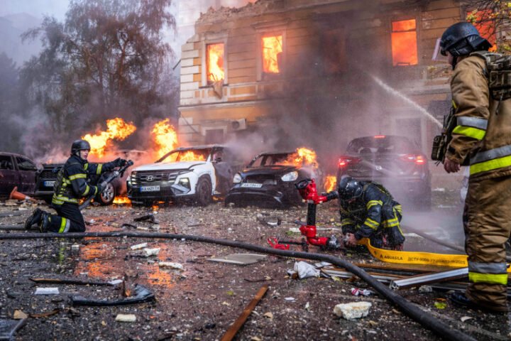 Russian drone strikes target civilian areas in Ukraine, resulting in seven fatalities