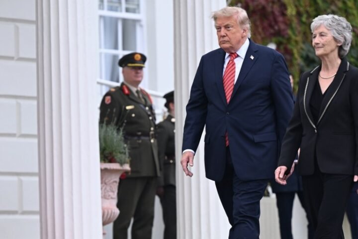 Trump expresses desire for a united Ireland during Dublin golf tournament visit