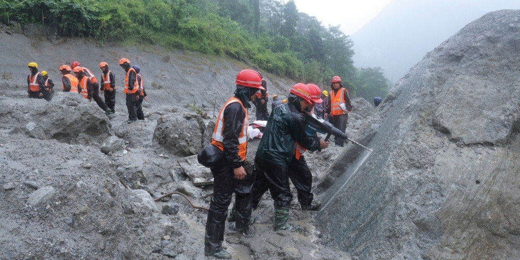 Two workers rescued alive from tunnel following devastating floods in Nepal