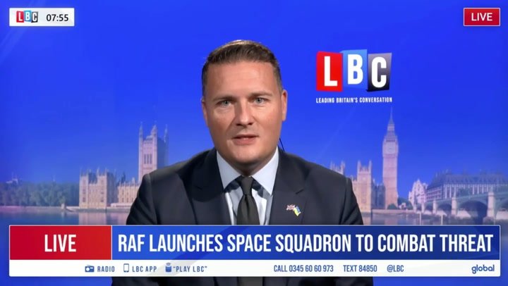 Wes Streeting unable to confirm costs of UK's new military space squadron during interview