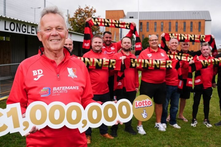 Amateur football club wins £1 million Lotto prize after 30 years of persistence