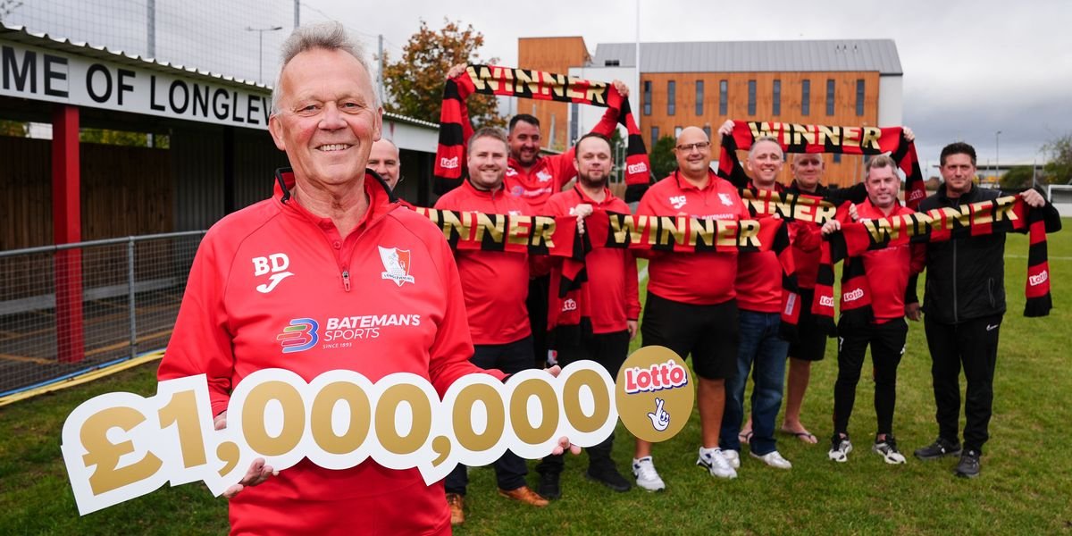 Amateur football club wins £1 million Lotto prize after 30 years of persistence