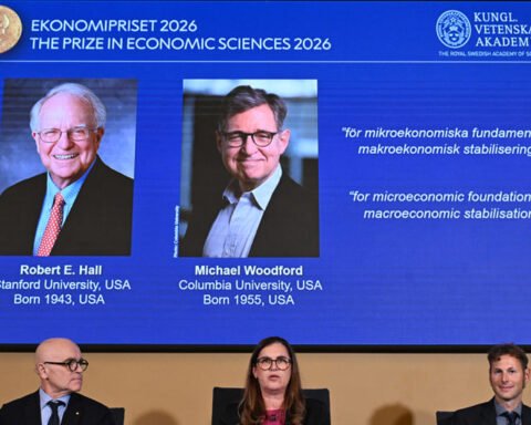 American economists Hall and Woodford awarded 2026 Nobel prize in economics