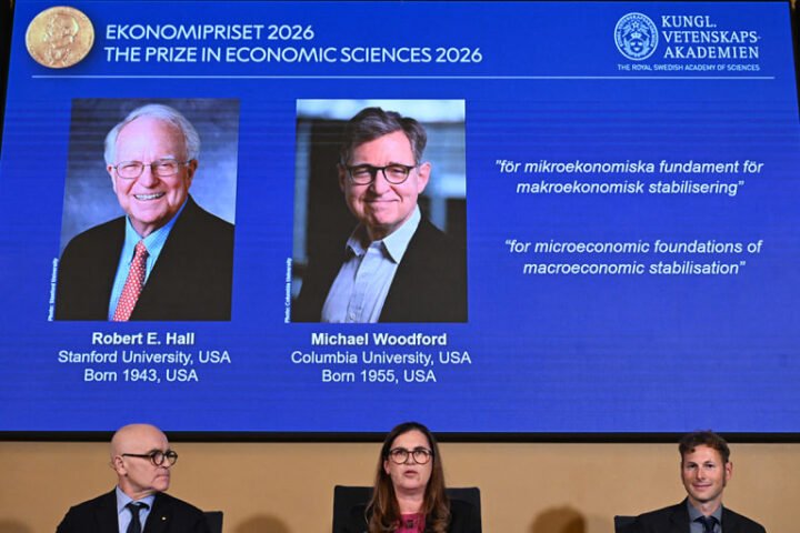 American economists Hall and Woodford awarded 2026 Nobel prize in economics