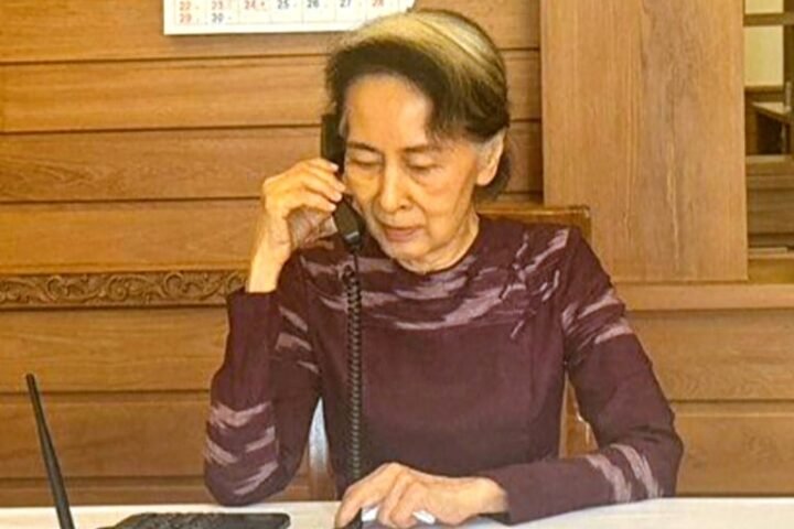 Aung San Suu Kyi speaks to son for first time in over five years while under house arrest