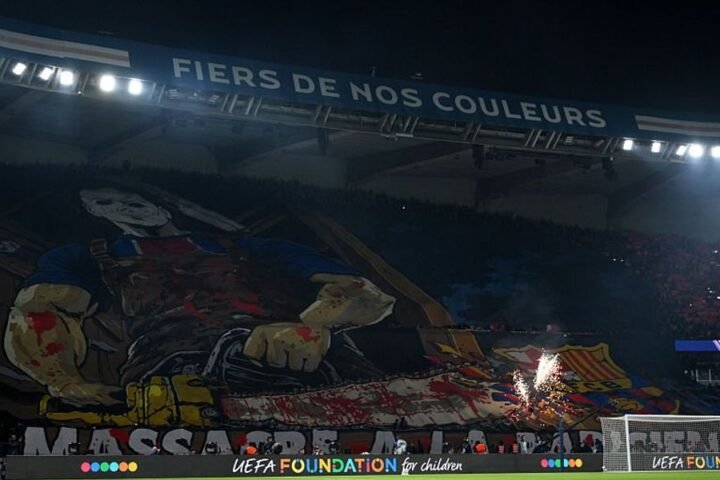Barcelona lodges official complaint with UEFA over PSG's controversial banner display