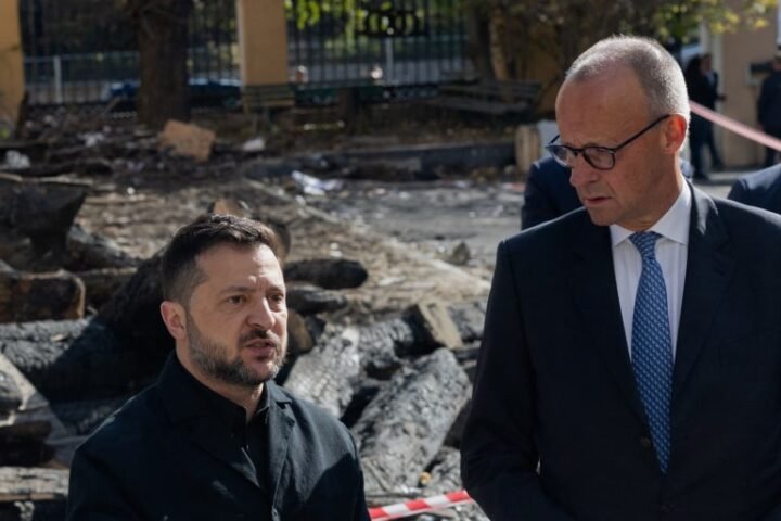 Friedrich Merz visits Kyiv amid air raid alerts, pledges support and military aid for Ukraine