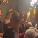 Harry Kane and wife celebrate his Ballon d'Or victory at London nightclub