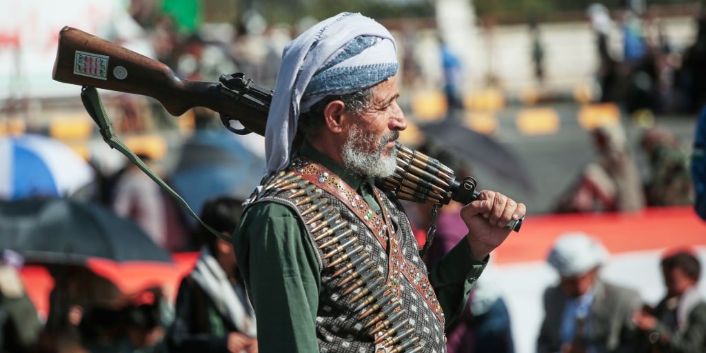 Houthi rebels attack Yemeni military camp, killing at least 53 soldiers