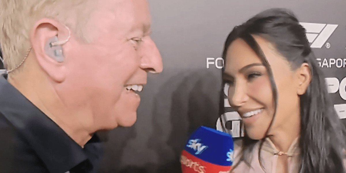 Kim Kardashian apologises to Martin Brundle at Singapore Grand Prix after Monaco incident