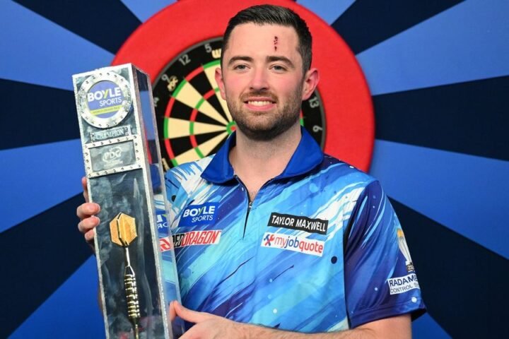 Luke Humphries wins World Grand Prix, eager to show trophy to his son