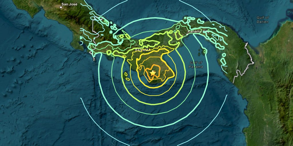 Magnitude 7.7 earthquake strikes Panama, triggering tsunami warnings in surrounding countries