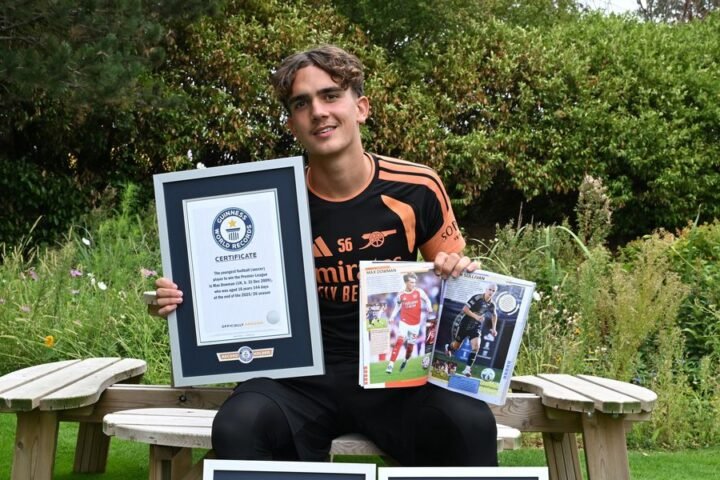 Max Dowman sets three Guinness World Records as Arsenal's youngest star
