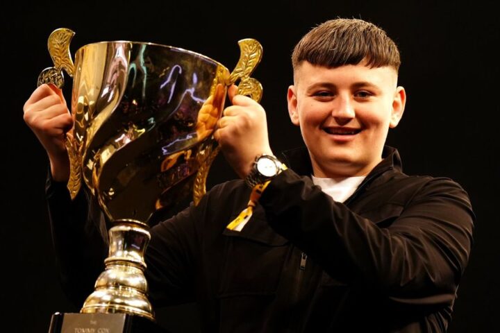 Mitchell Lawrie, 15, aims for victory and £501,000 prize in darts showdown