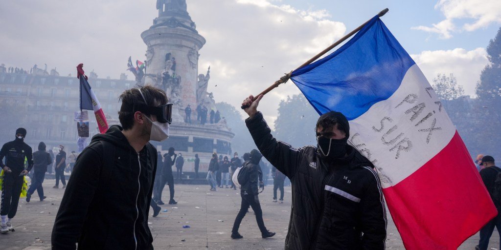 Protests erupt across France over rising living costs and student grievances