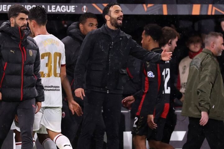 Ruben Amorim reacts to Bournemouth's historic Europa League victory over AC Milan