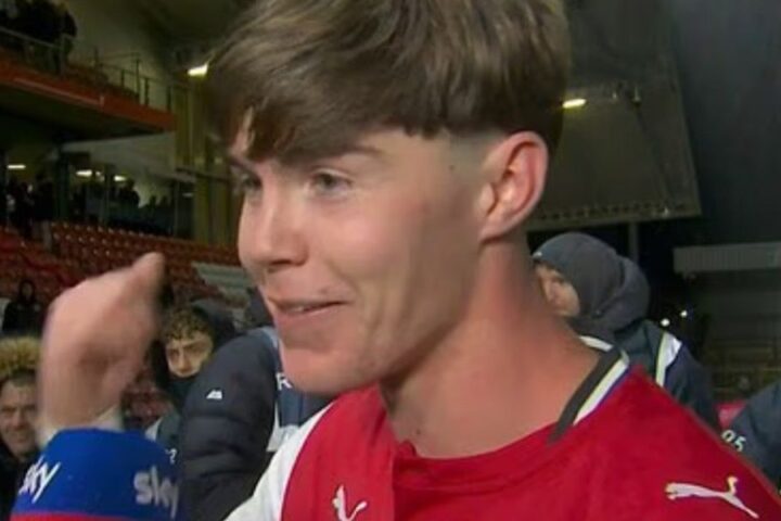 Sky Sports issues four apologies after Fleetwood player’s outburst during Arsenal match coverage