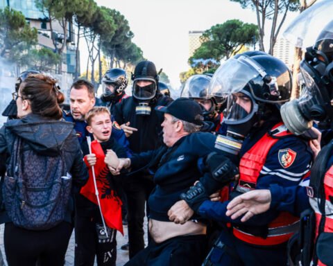 Violence erupts as Albanian protests against government corruption escalate in Tirana